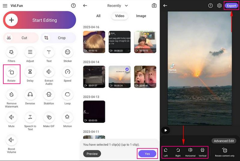 How to Flip and Rotate Video on Phone for TikTok