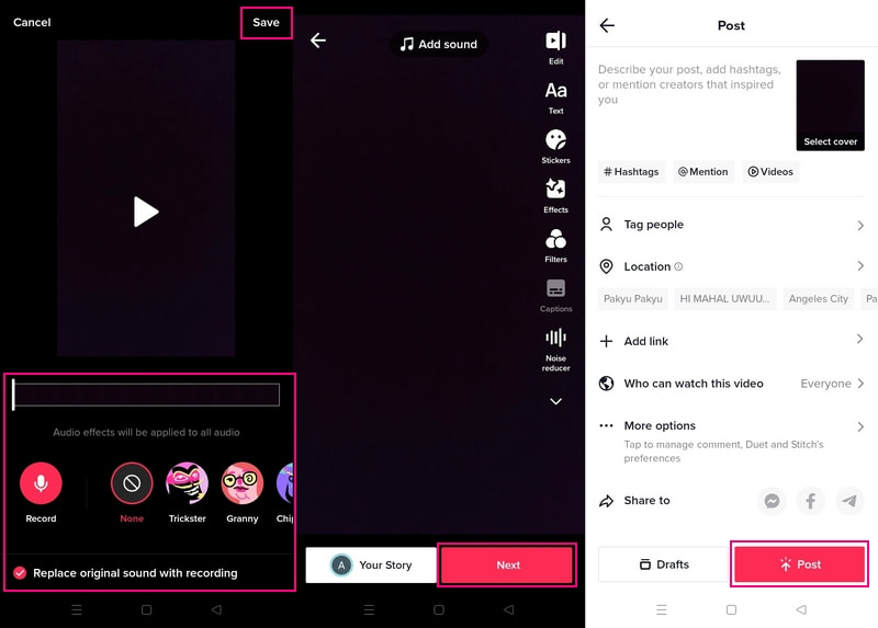 Come caricare un suono su TikTok