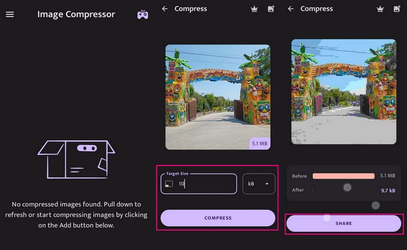 Image Compressor Comprimir imágenes sin conexión en Android