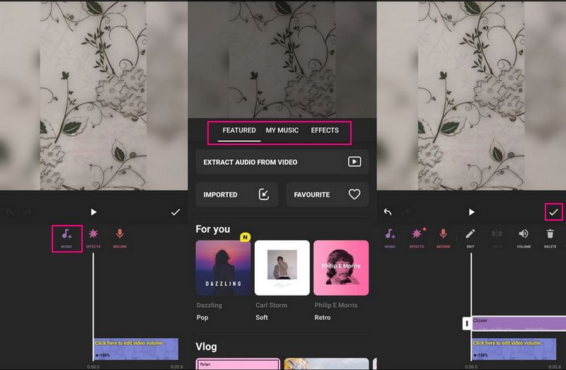 Add Music to Instagram Story Using InShot