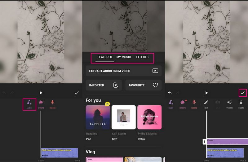 InShot Kullanarak Instagram Hikayesine Müzik Ekleyin