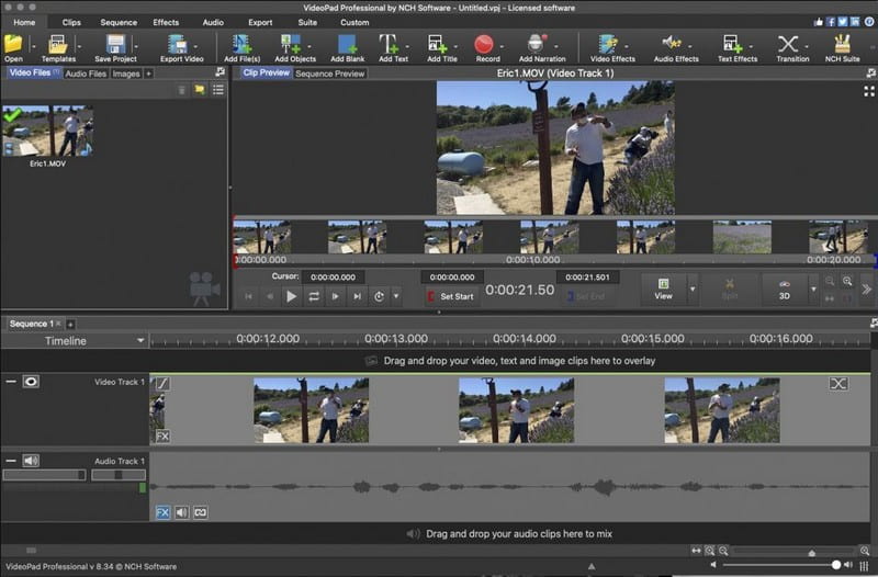 Pad video Antarmuka Editor Video