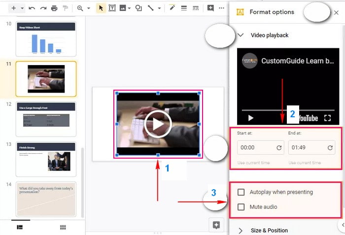 For Videos on PC How to play Video in Powerpoint
