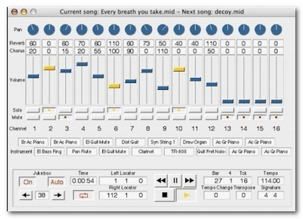 Midi PlayerX MIDI-плеер