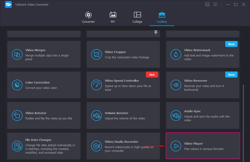 انتقل إلى علامة التبويب Toolbox