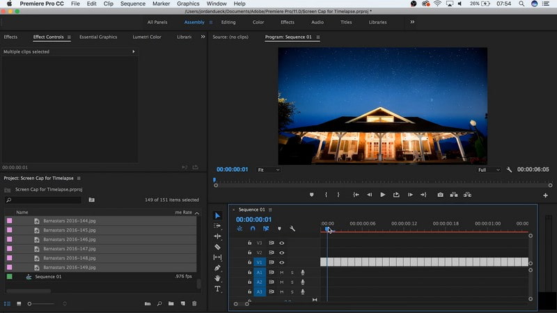 Premiere Pro Sådan laver du en timelapse-video