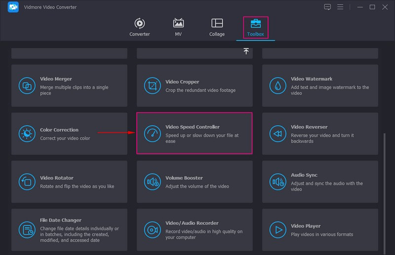 Seleccionar controlador de velocidad de video