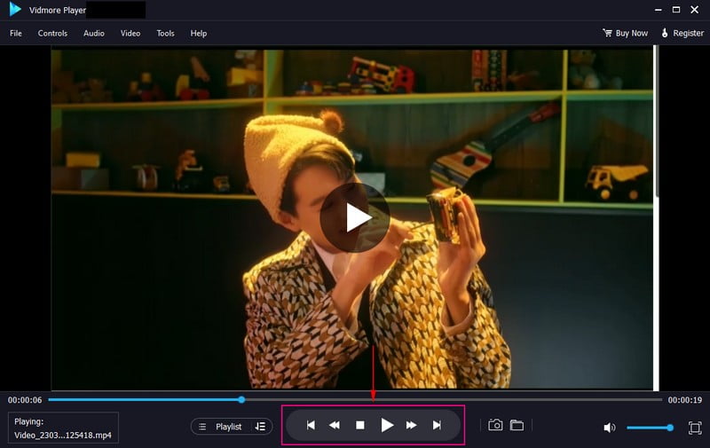Use the Playing Buttons
