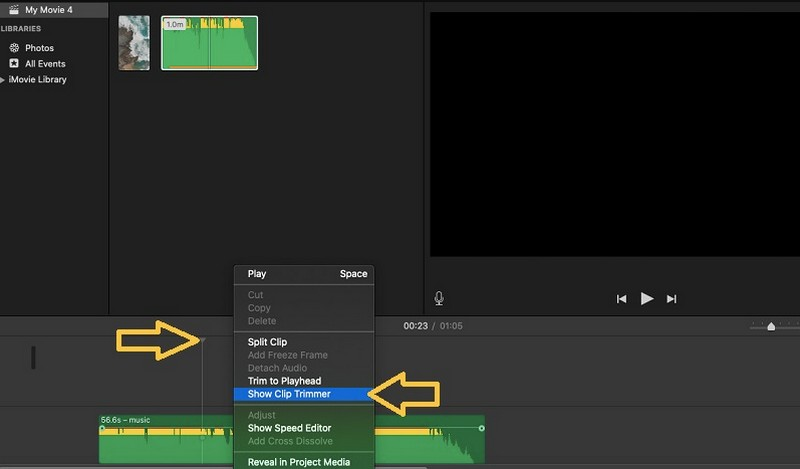 Come tagliare l'audio per TikTok usando iMovie