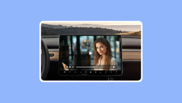 Přehrát video na obrazovce auta