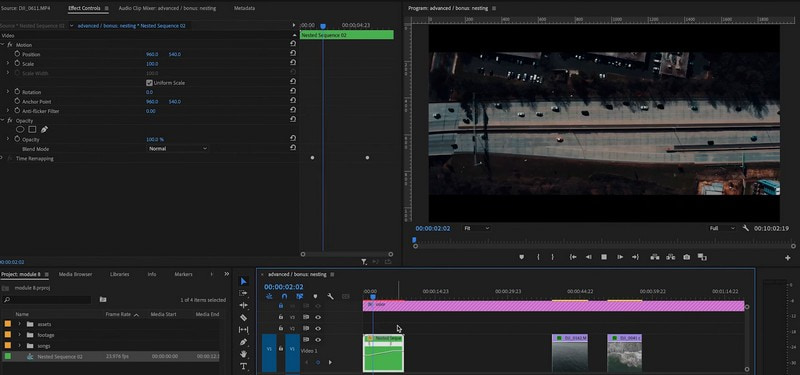 Adobe Premiere Pro Nejlepší software pro úpravu videa z dronu