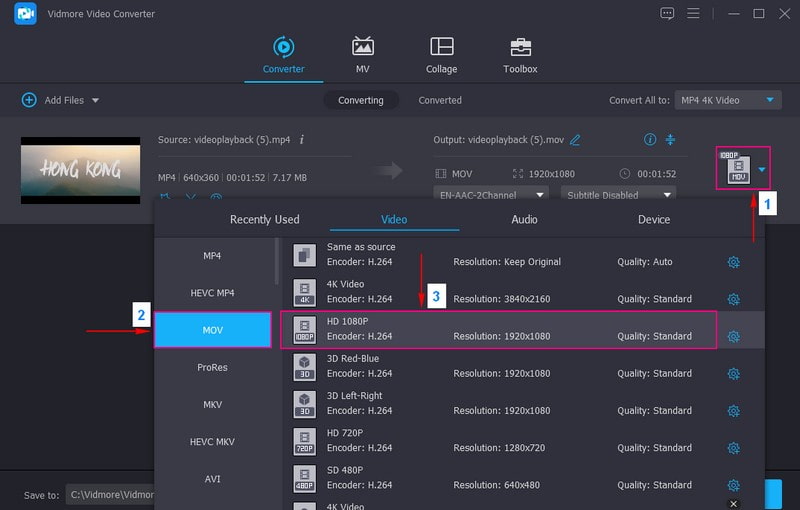 Click The Profile Drop Down Menu
