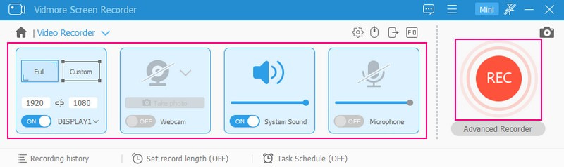 Configurar algunas configuraciones de grabación