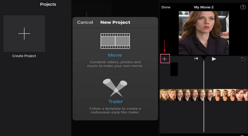 iMovie How to Make a Reel with Photos on iPhone