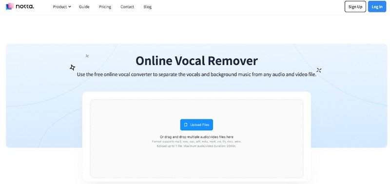 Notta Vocal Remover