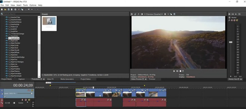 Sony Vegas Pro Best Drone Video Editing Software