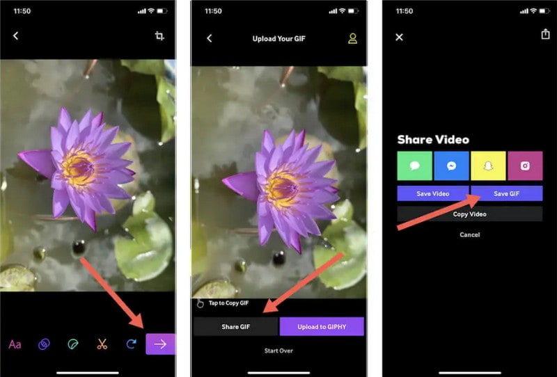 Turn Live Photo Into GIF with Third Party Tools