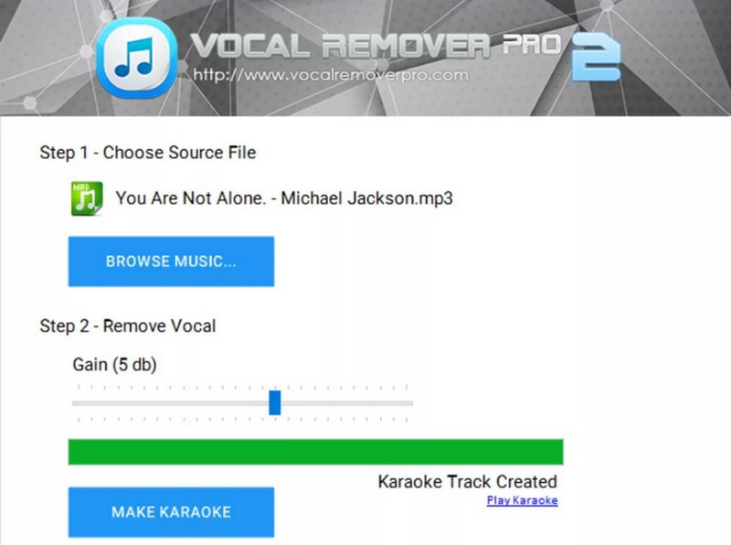 โปรแกรมถอดเสียง Vocal Remover