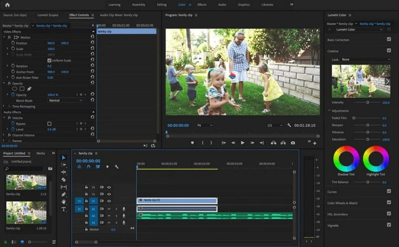Edytor wideo Adobe Premiere Pro Go Pro