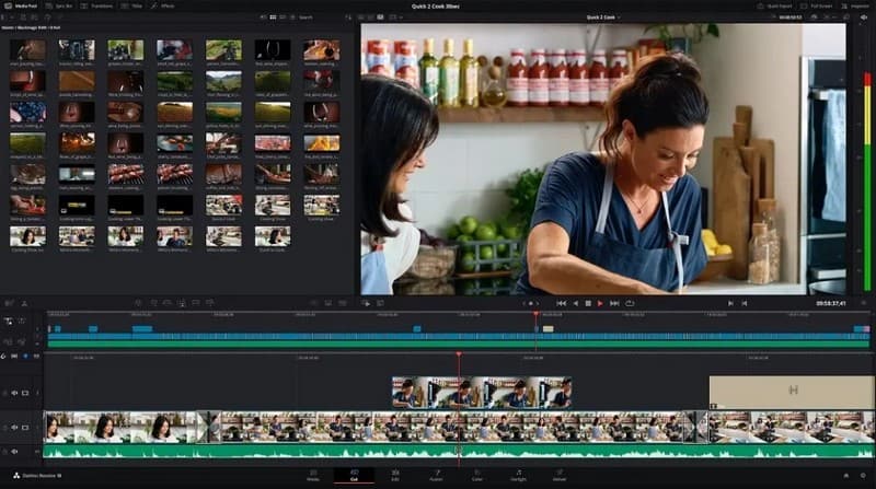 Editor de vídeo DaVinci Resolver Go Pro