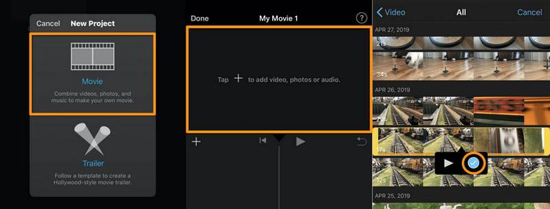 How to Combine Videos on iPhone with iMovie