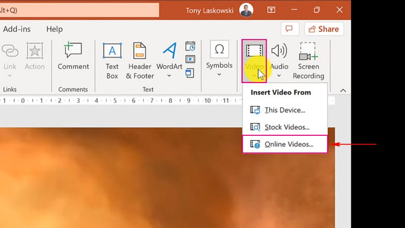 Come incorporare un video in PowerPoint da Internet