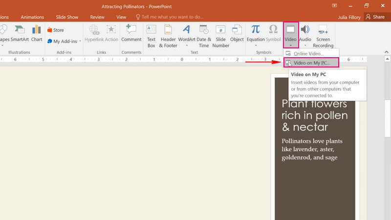 How to Embed a Video in Powerpoint from Your Computer