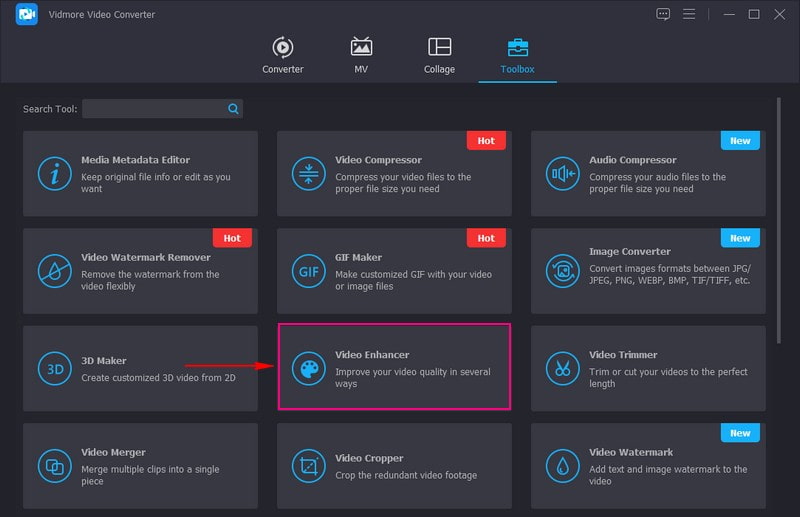 Etsi luettelosta Video Enhancer