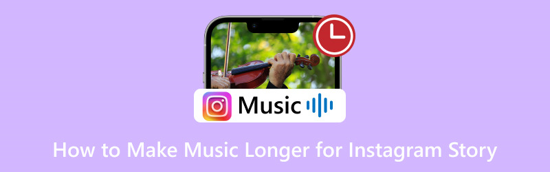 Faceți muzica mai lungă pentru povestea Instagram