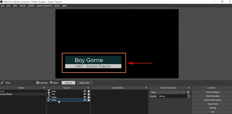 OBS How to Make Lower Thirds