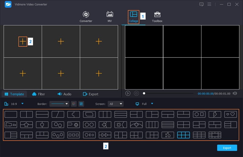 Seleziona Layout e importa le tue foto