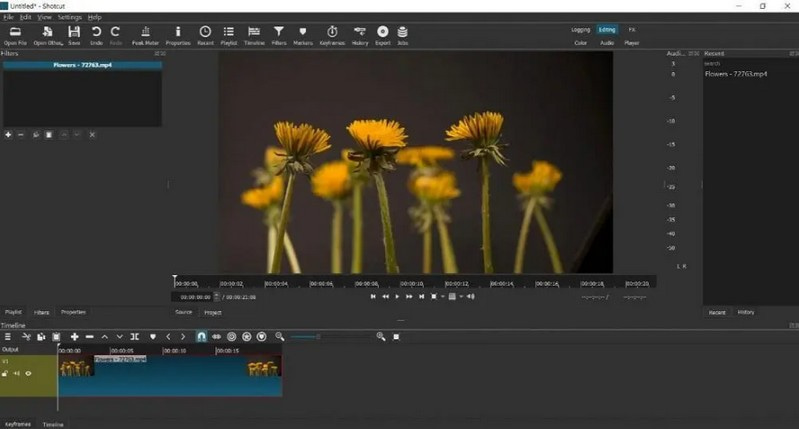 Editor Video Sumber Terbuka ShotCut untuk Komputer