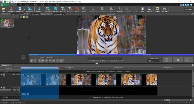 Software de edição de vídeo Videopad para iniciantes