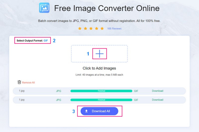 Convertitore di immagini gratuito Vidmore online