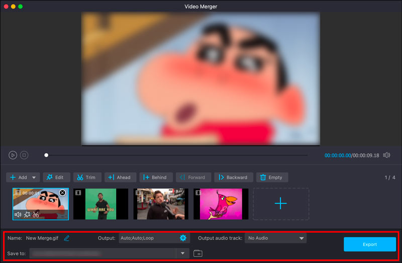 Gabungkan GIF dengan Penggabungan Video Vidmore