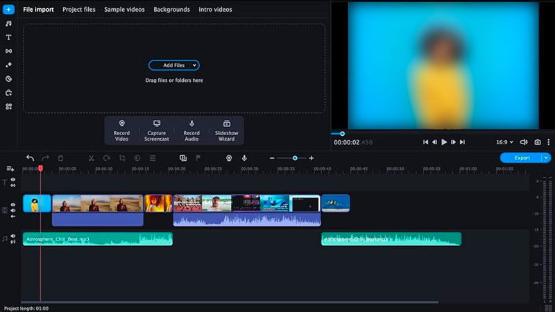 iMovie-alternativ Movavi Video Editor