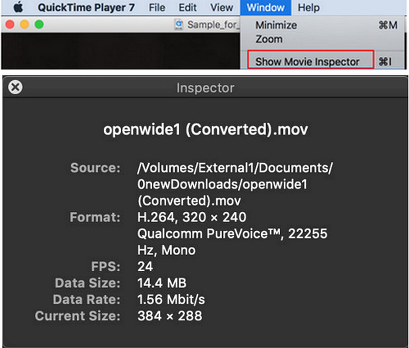 Popravi MOV Video QuickTime