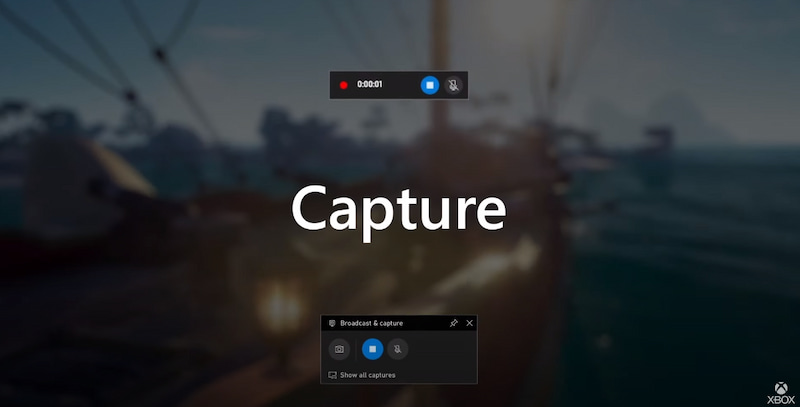 Începeți înregistrarea în XBOX Game Bar