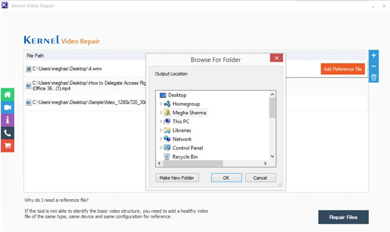 Kernel Video Repair Choose Folder