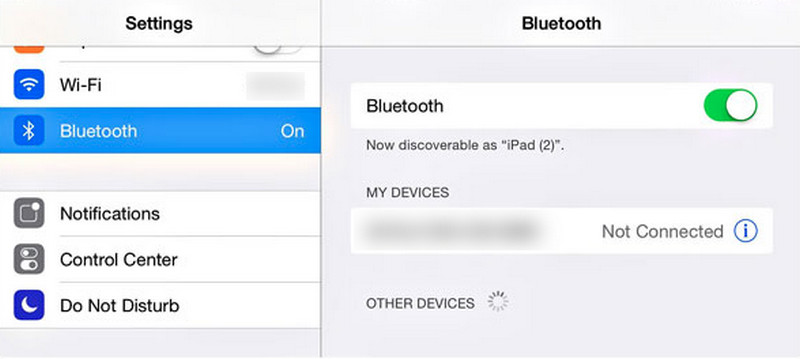 Kapcsolja ki a Bluetooth-t