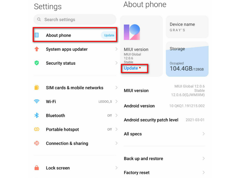 Ενημερώστε το Android OS