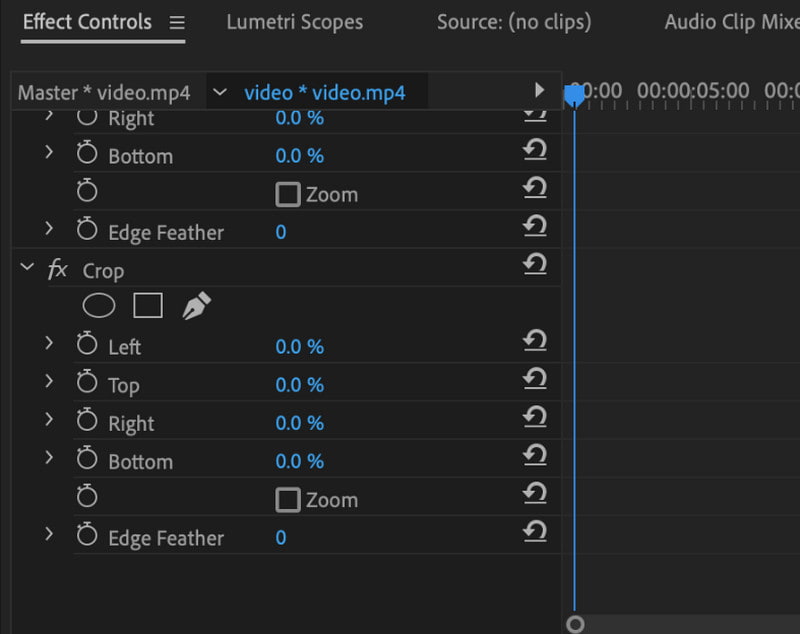 Sterowanie efektami Adobe Premiere Pro