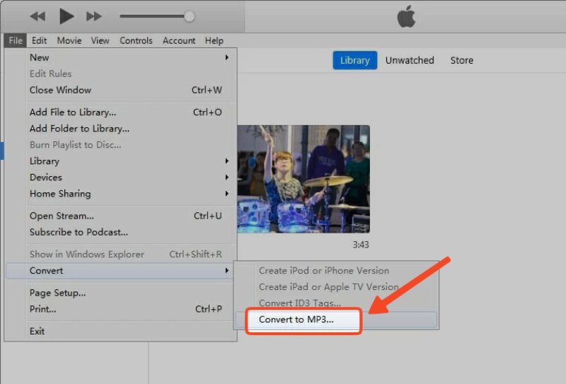 Convertir versión MP3 iTunes