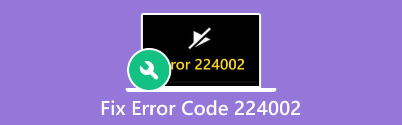 Исправить код ошибки 224002