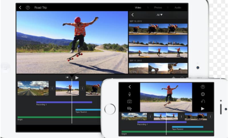 iPhone 视频修剪器 iMovie