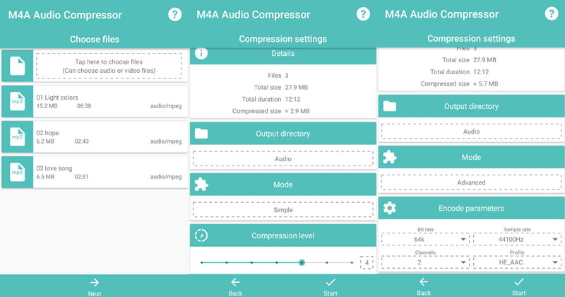 Kompresor audio M4A