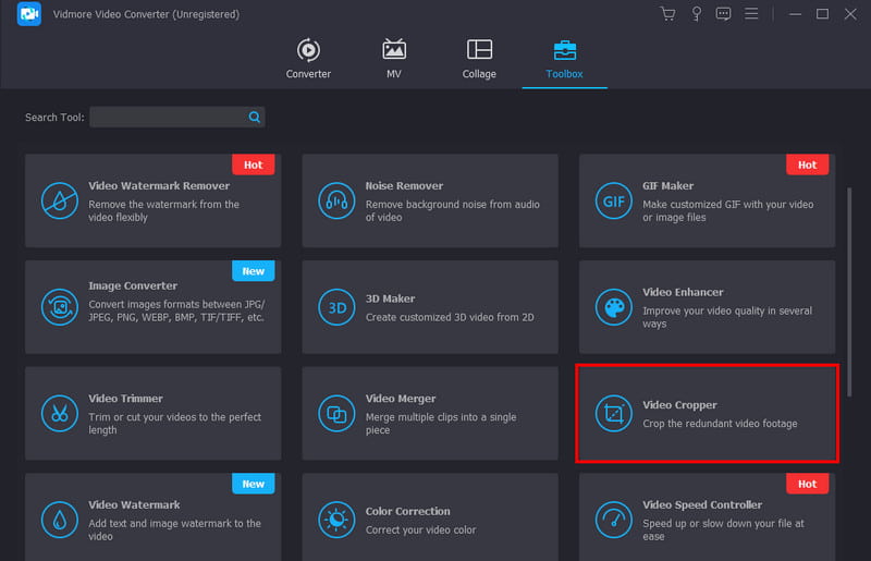 Vidmore Video Cropper toevoegen
