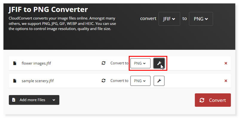 CloudConvert Laraskan Format Output