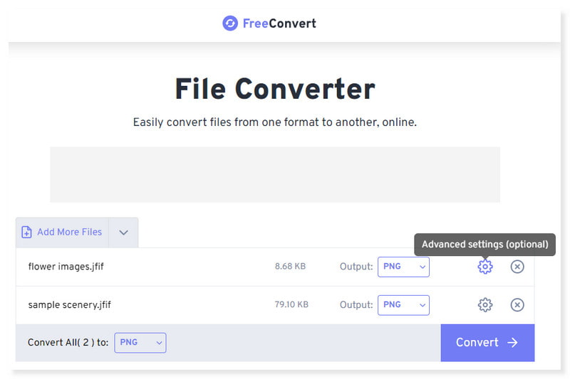 FreeConvert 修改格式