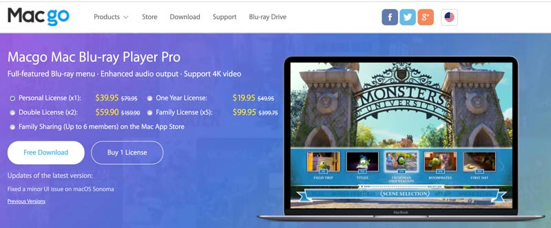 תוכנת MacGo Mac Blu-ray Player Pro